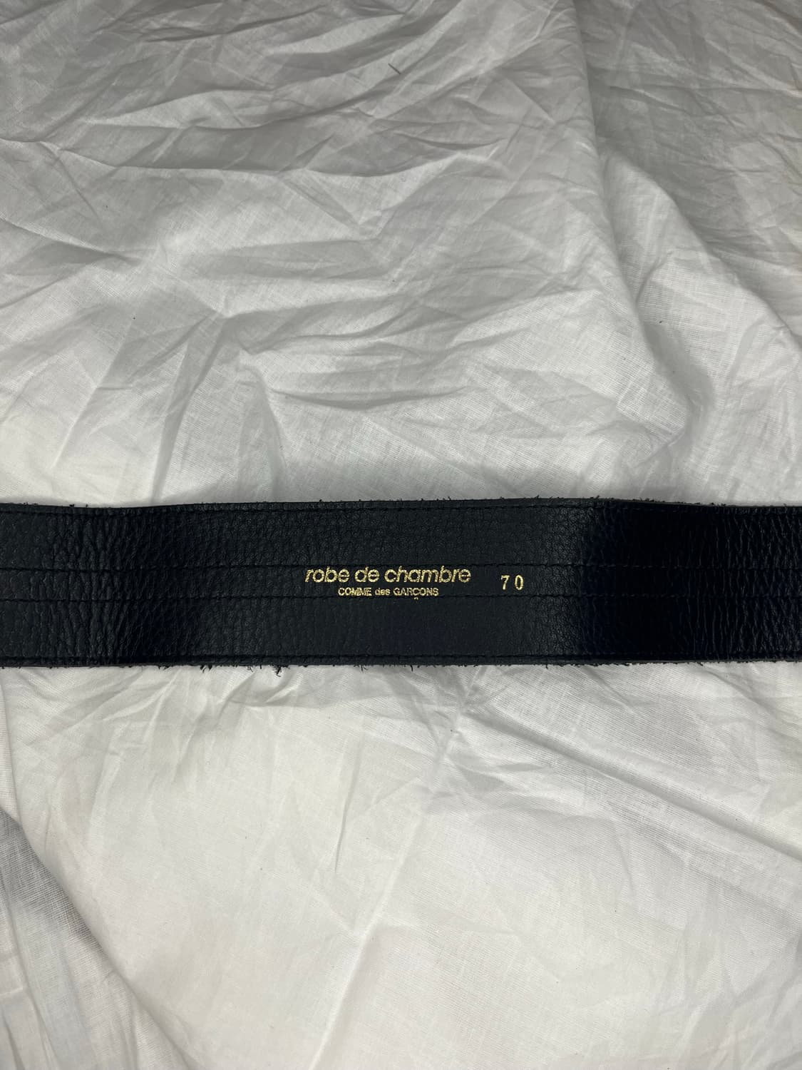 꼼데가르송 호브 드 샹드르 레더 웨이브 벨트 상품이미지2