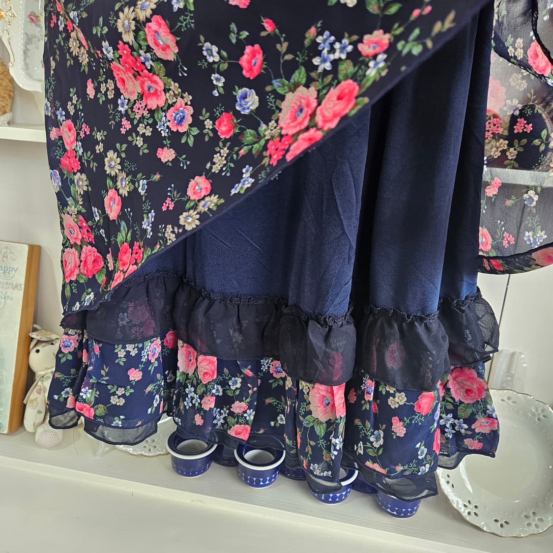 (CECIL McBEE) 플라워 쉬폰 원피스 상품이미지7