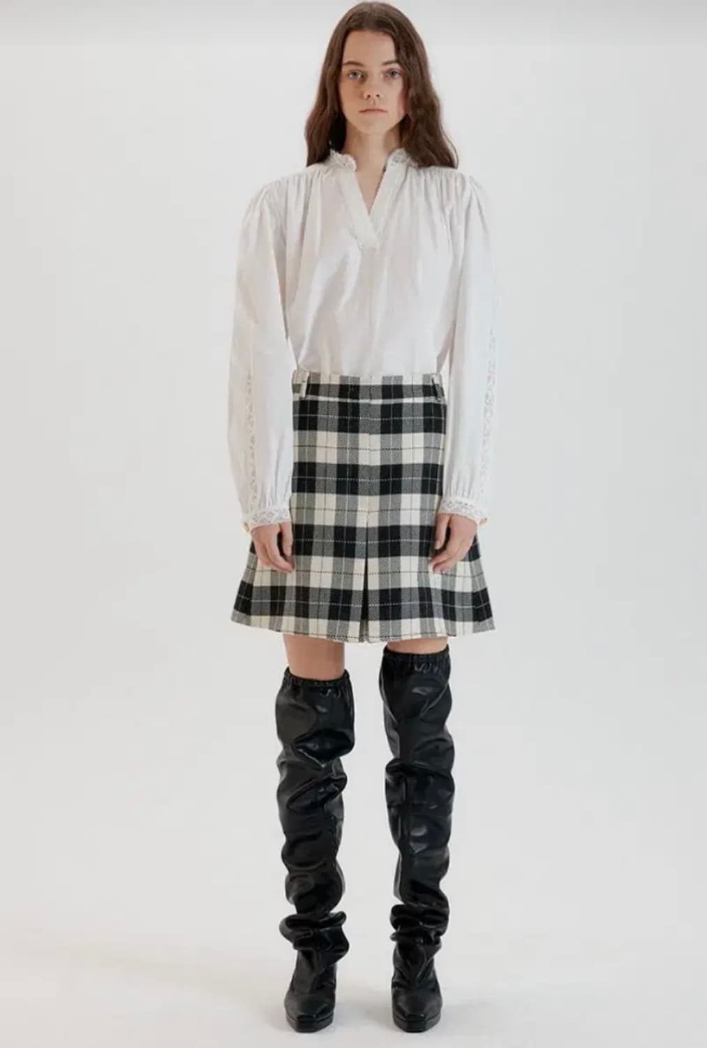 EENK 잉크 트루디 체크 패턴 스커트 (새상품) 상품이미지1