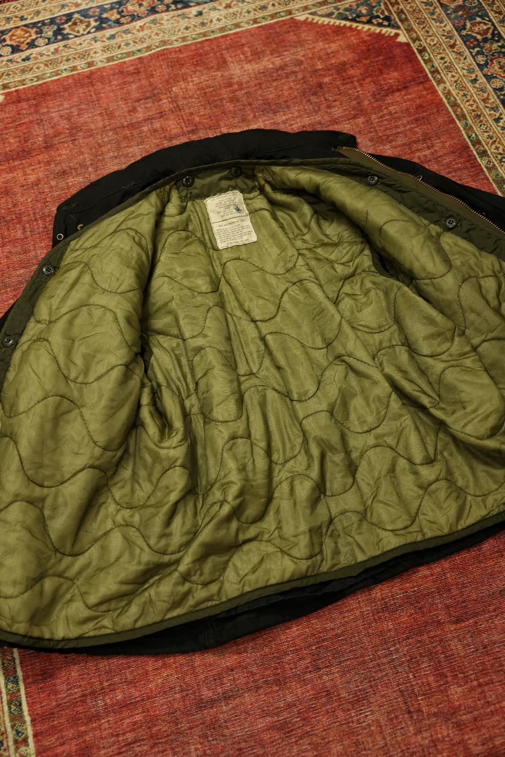 80s 밀리터리 m65 필드자켓 블랙 내피 셋트 판매 상품이미지7