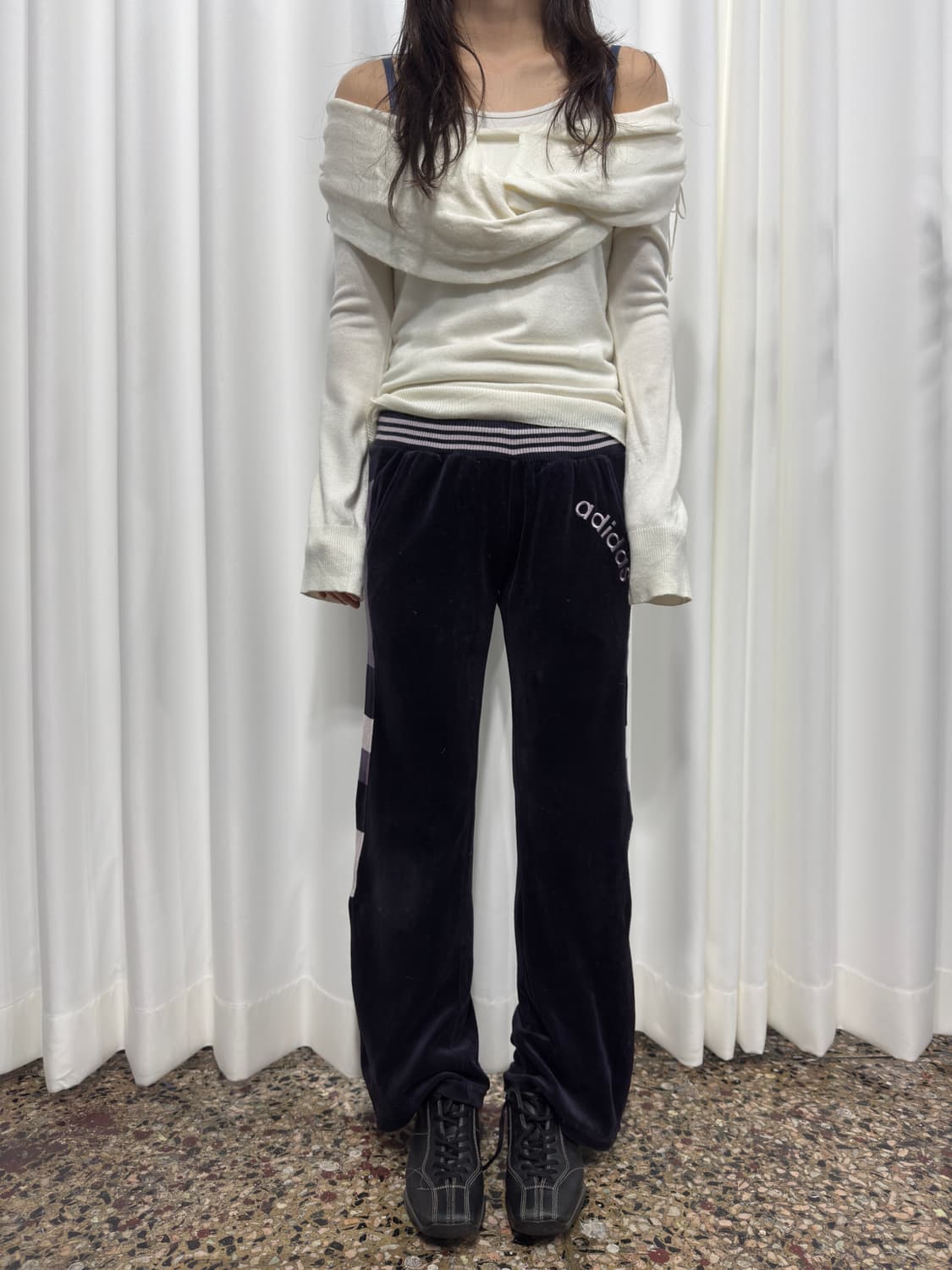 ozoc offshoulder knit top 상품이미지2