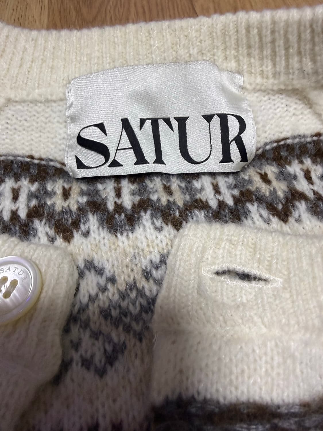 세터 리버스 니트 가디건 베이지 (새상품급,xl 상품이미지4