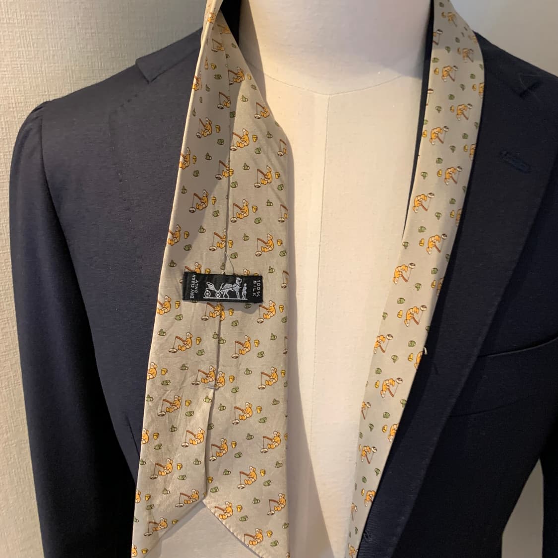 에르메스(HERMES) 명품 빈티지넥타이 A등급 9.2cm 100실크 상품이미지2