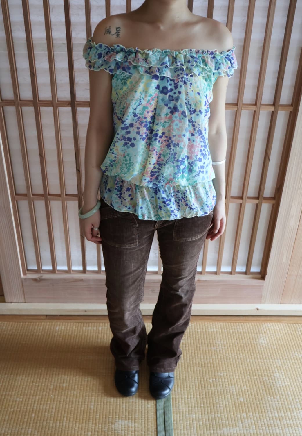 frill pattern top  상품이미지1