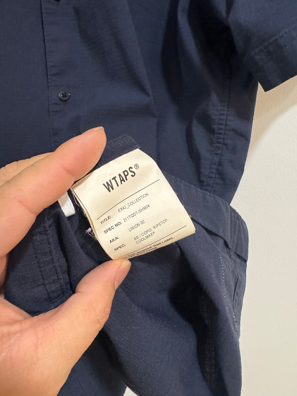 WTAPS 립스탑 숏슬리브 셔츠. 03사이즈  상품이미지5