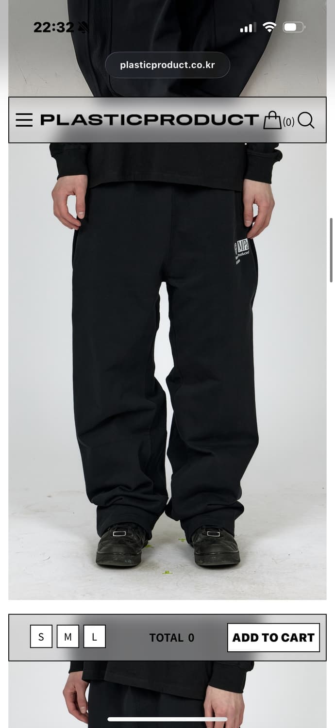 MPa CONTRAST SWEATPANTS (BLACK) 상품이미지1
