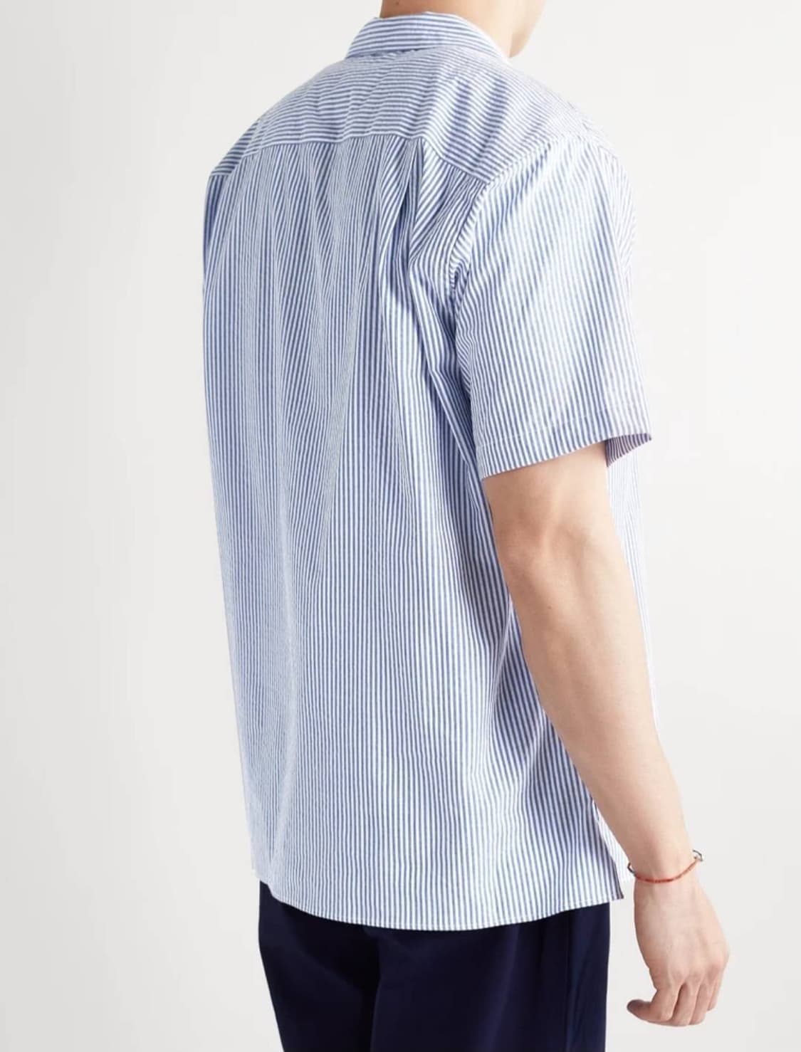 깃먼빈티지 시어서커 오픈카라 셔츠 M 상품이미지3