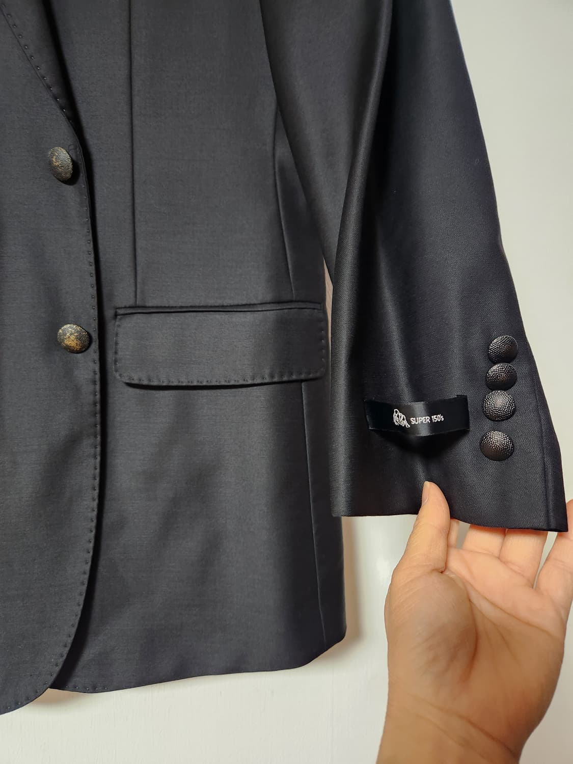 BON 블랙 스티치장식 남성 정장 자켓 블레이저105 상품이미지4