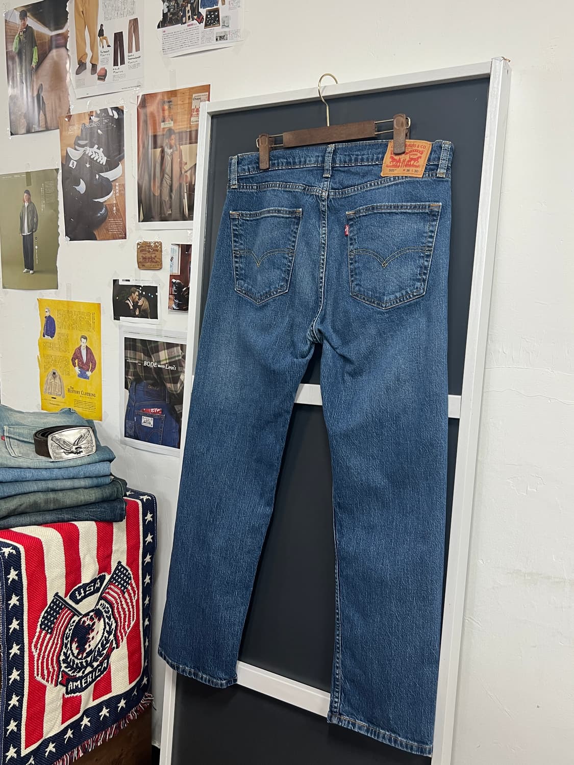 Levis 리바이스 505 레귤러 스트레이트핏 데님 팬츠 상품이미지1