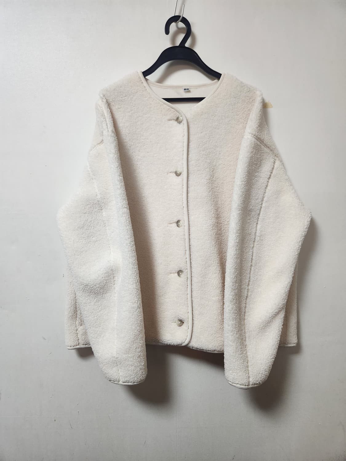 유니클로 뽀글이 가디건 XXL 상품이미지1