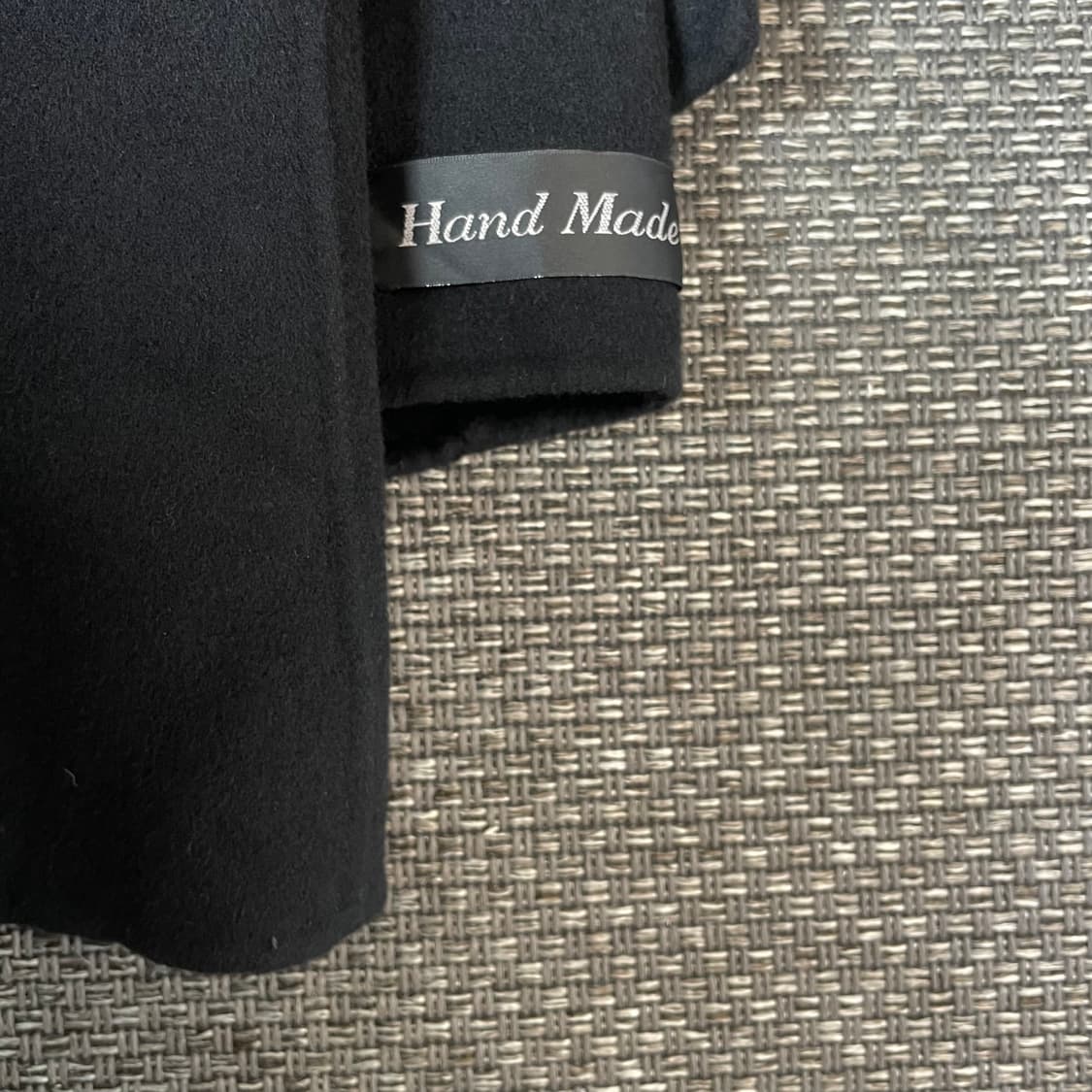 netizen 핸드메이드 울 블랙 반코트 100 상품이미지4