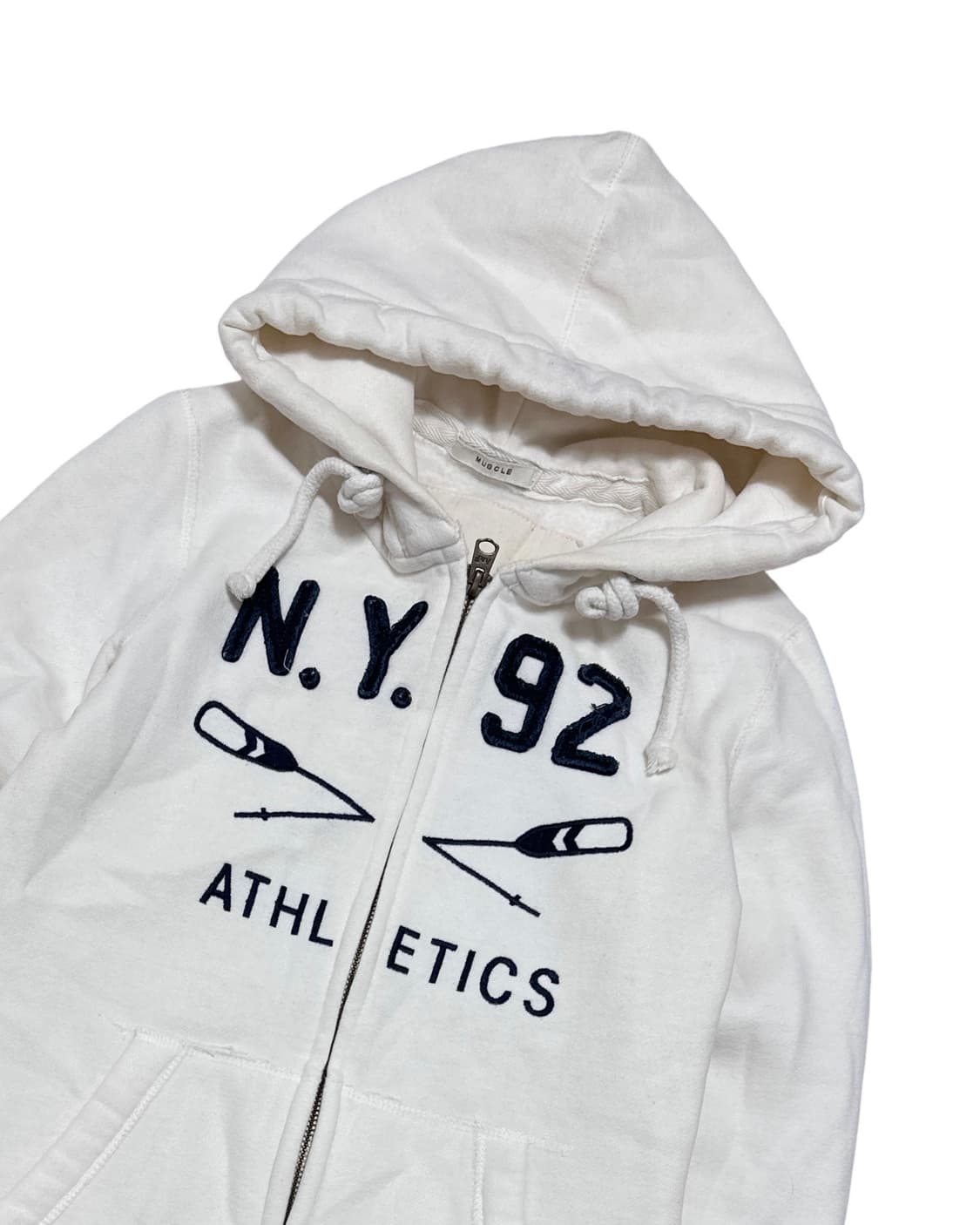 아베크롬비 흰색 후드집업 상품이미지3