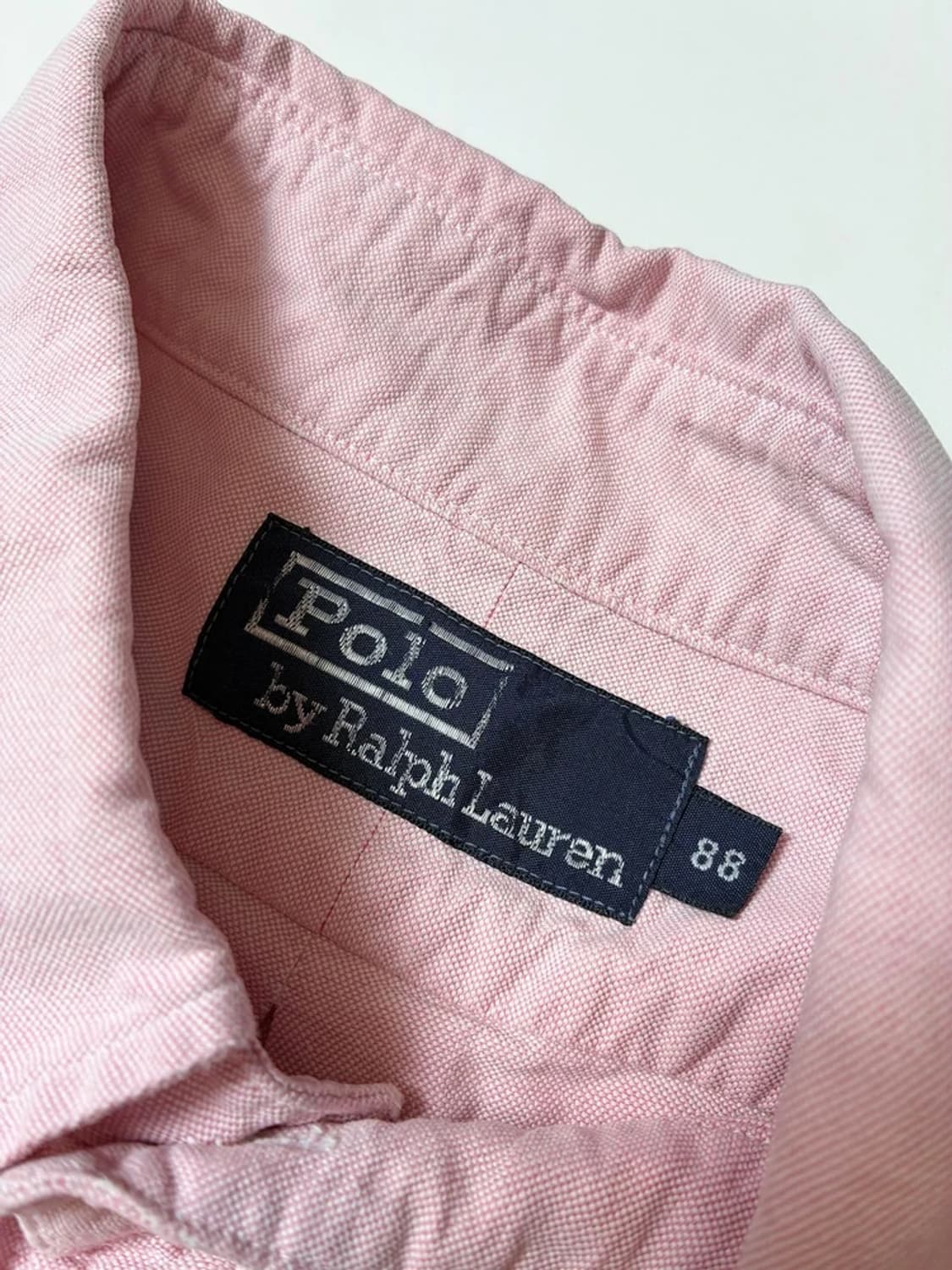 폴로 랄프로렌 80's 옥스퍼드 반팔 솔리드 셔츠 PN8983 상품이미지6