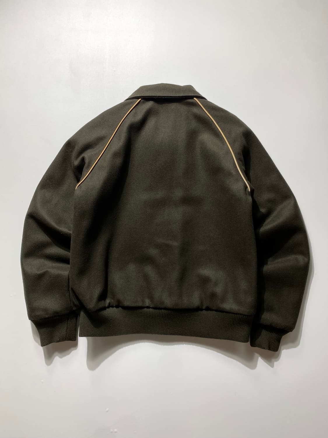 [S] 00s Adidas 아디다스 오리지널 카키 울 블루종 자켓 상품이미지6