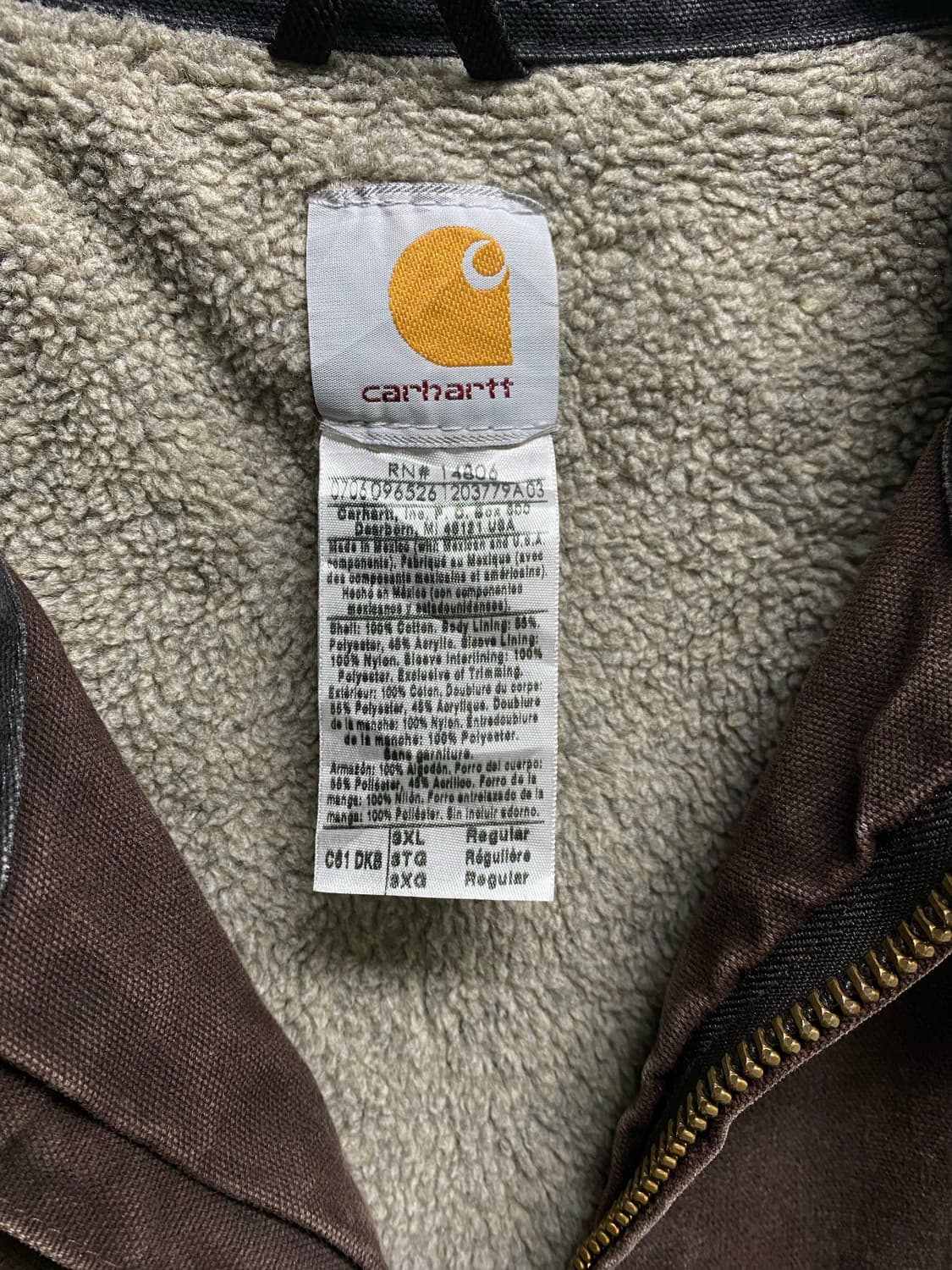 칼하트 쉐르파 샌드스톤 브라운 점퍼 L-3XL  상품이미지7