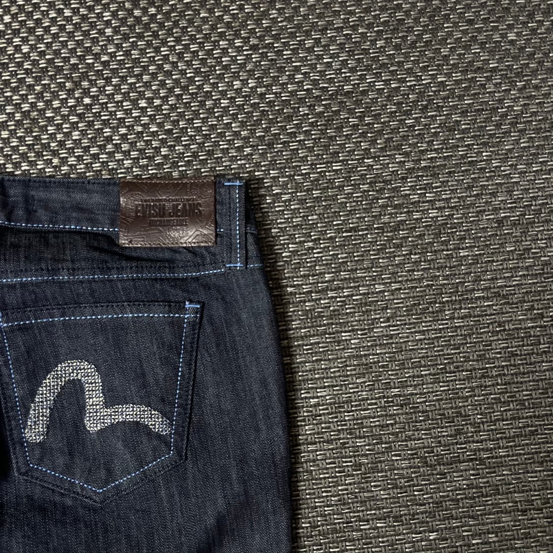 (28) 에비수 진청 스티치 데님 팬츠 슬림핏 상품이미지8