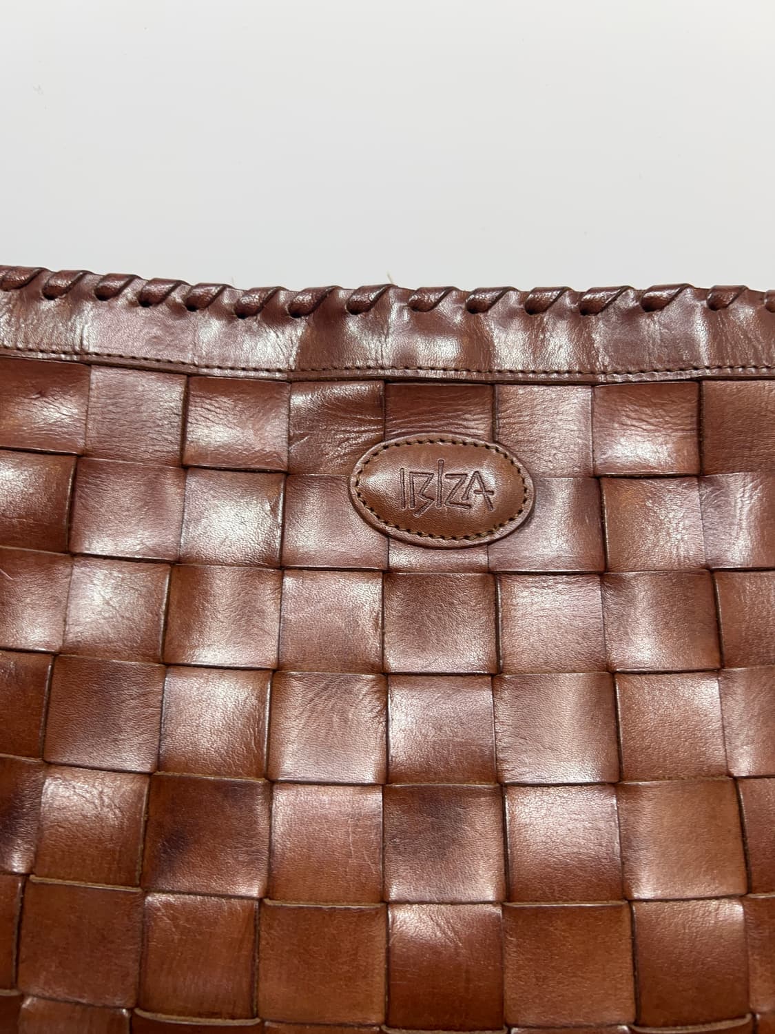 IBIZA Leather Woven Shoulder Bag 상품이미지2