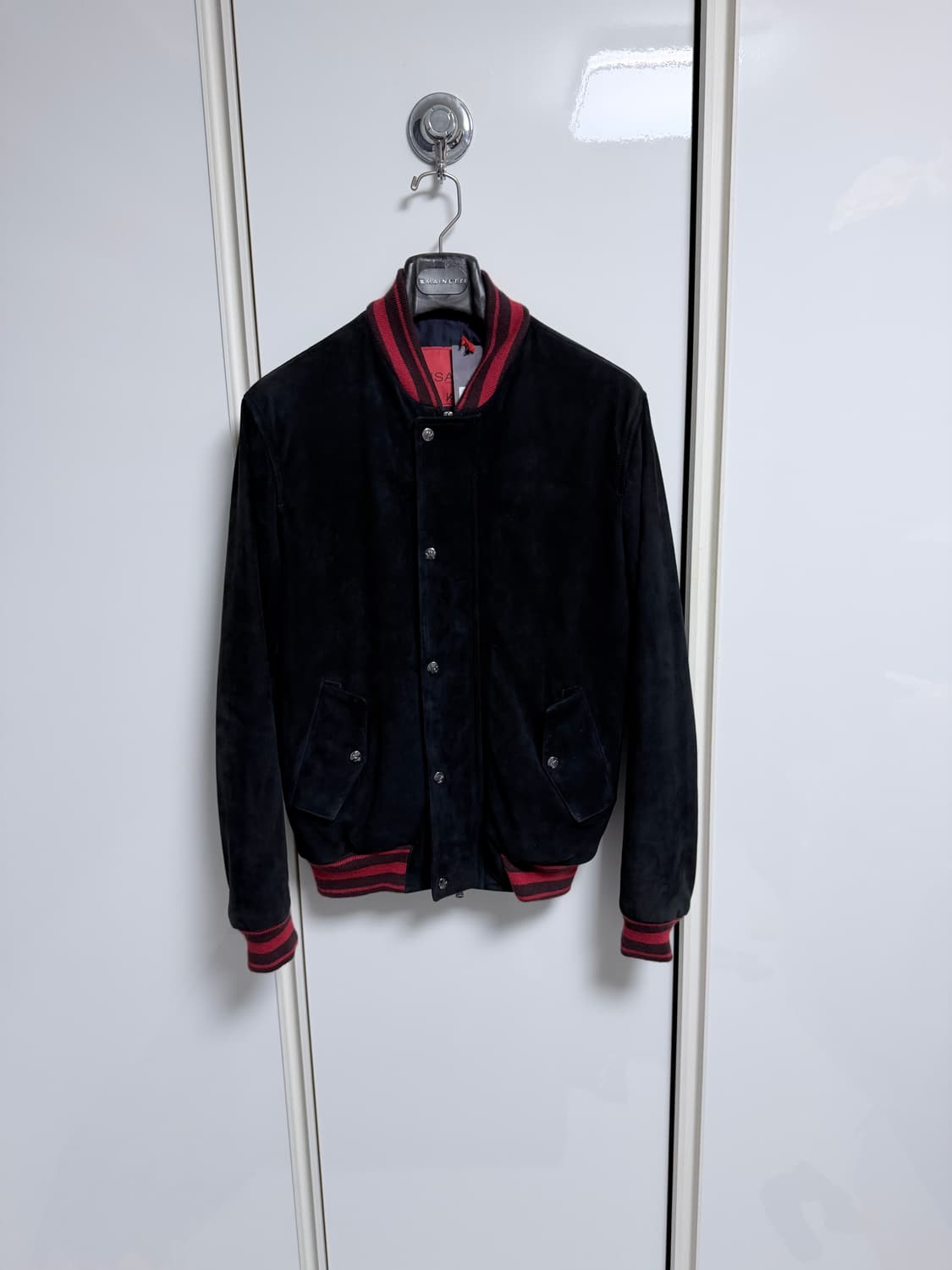 Isaia 이자이아 발수 스웨이드 봄버 자켓/50사이즈 상품이미지1