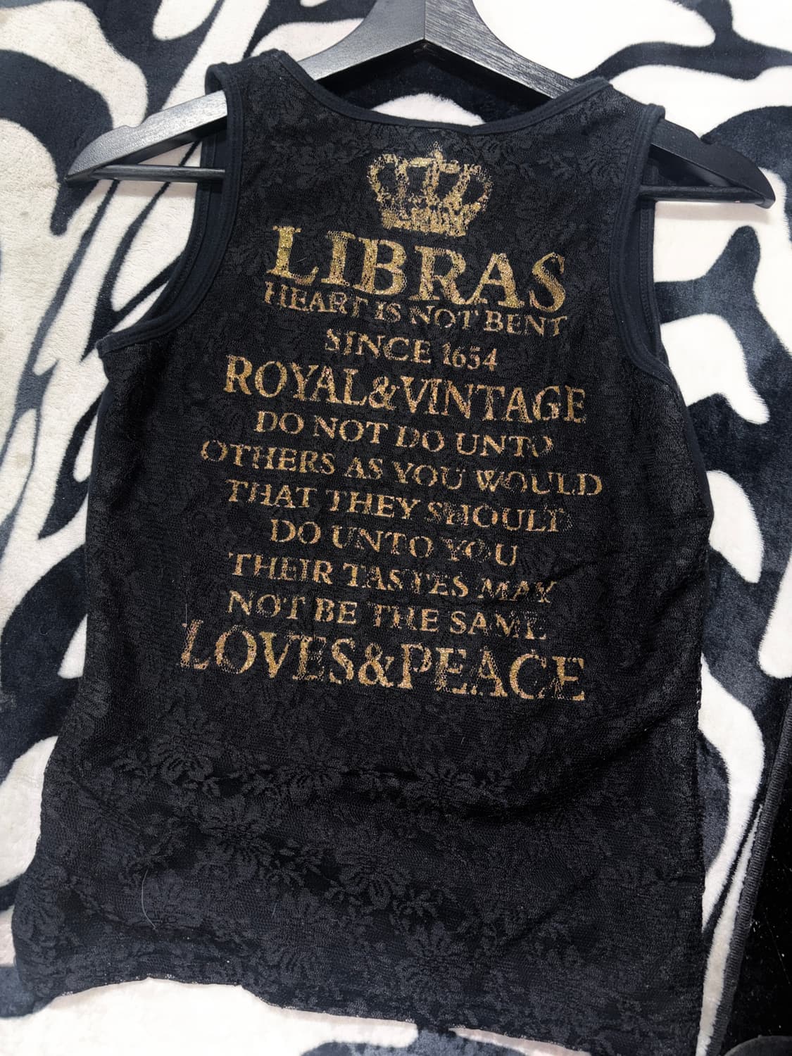 펑크 프린트 민소매 티셔츠 상품이미지5