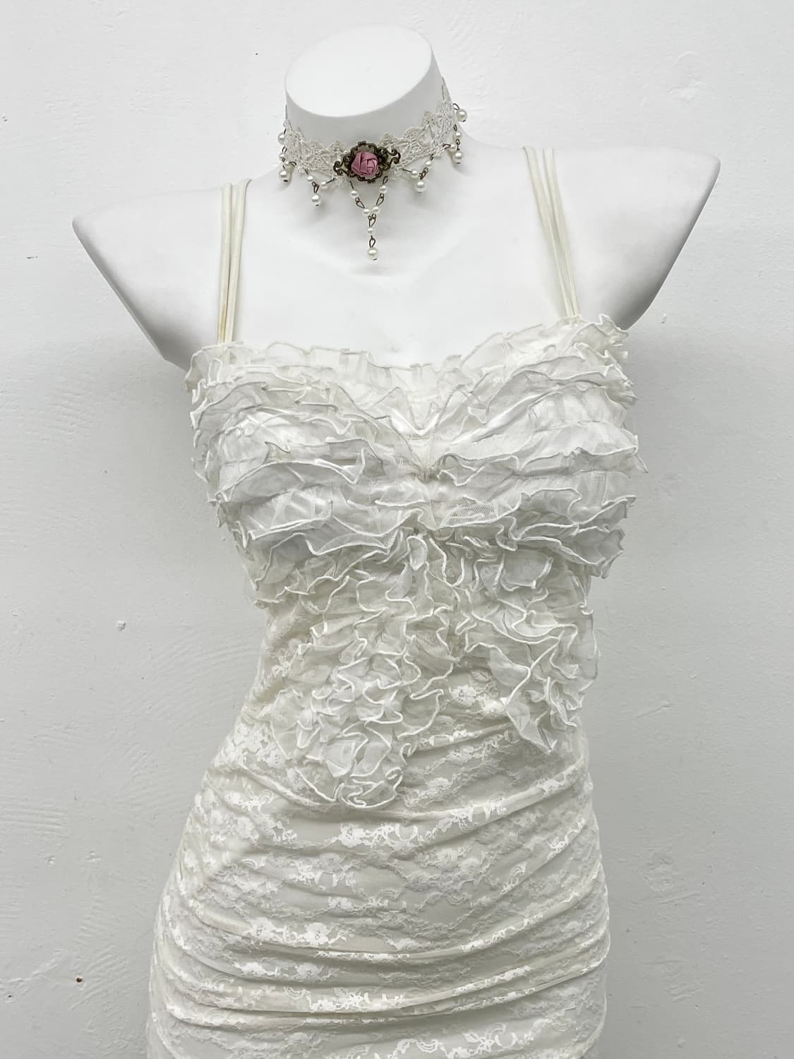 갸루 퓨어 레이스 원피스 상품이미지2