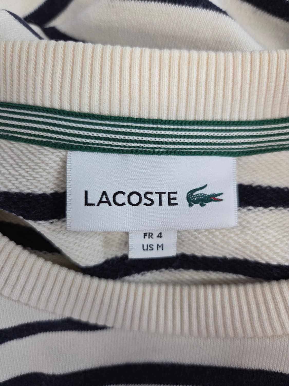 라코스테(LACOSTE) 스트라이프 맨투맨 상품이미지6