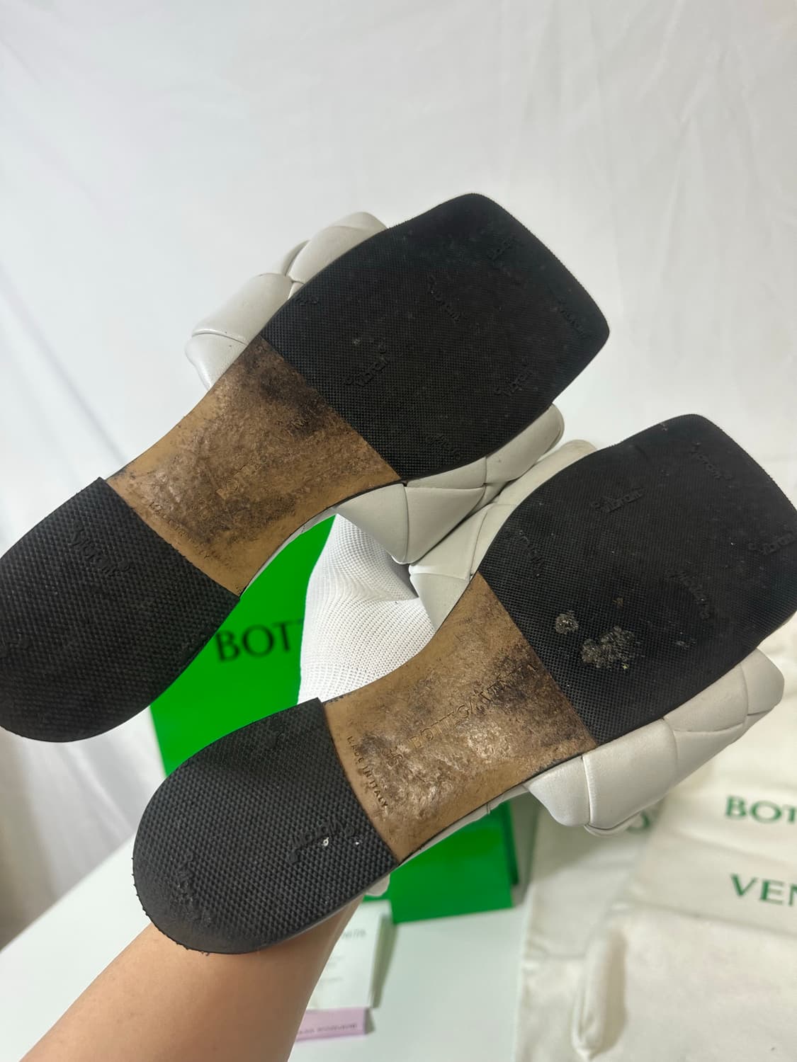 보테가베네타 리도 뮬 화이트 (36) 상품이미지8