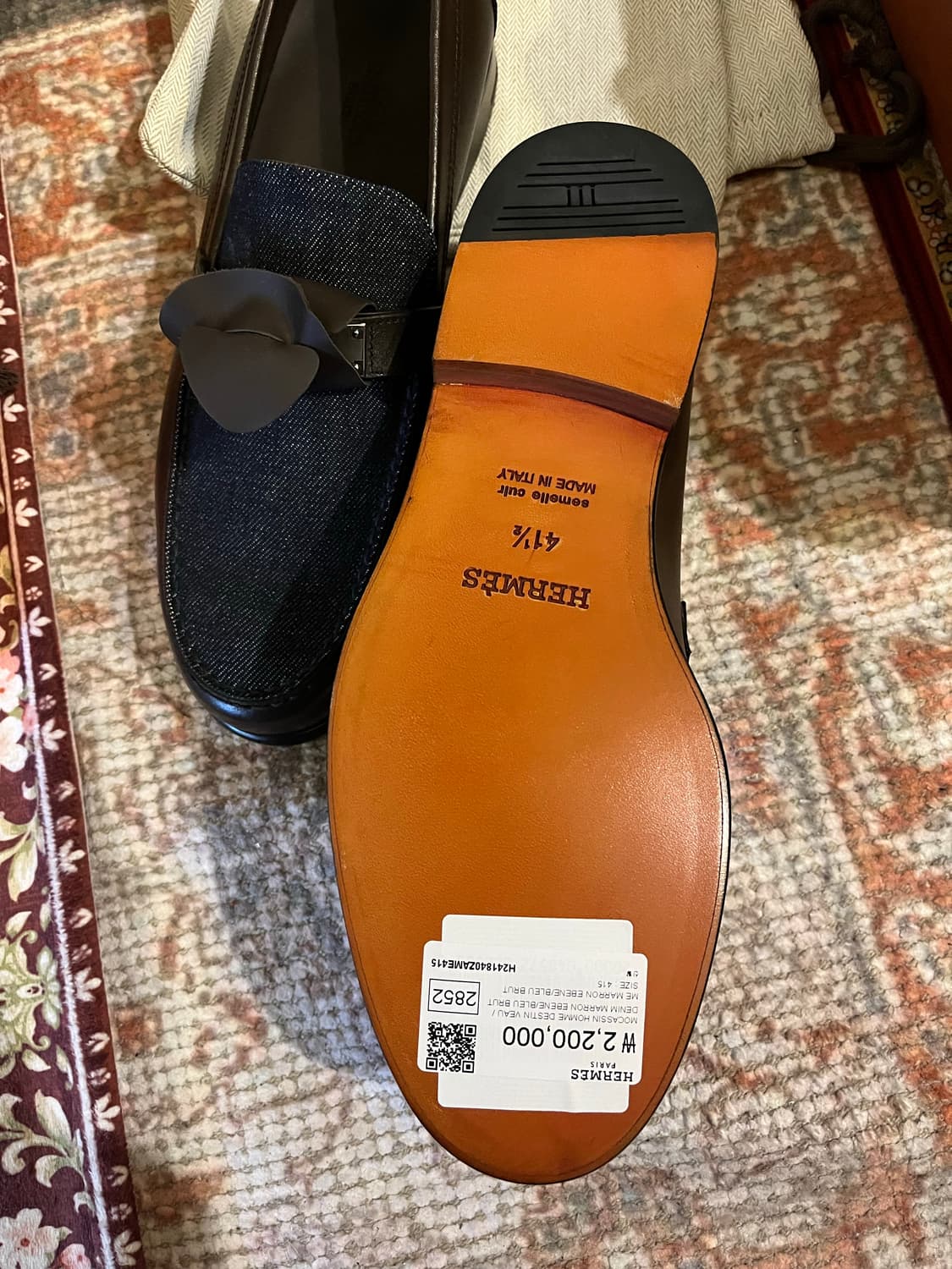 에르메스 켈리버클 데님로퍼 상품이미지3