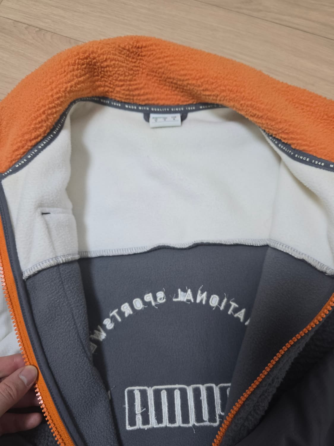 푸마 플리스 집업 자켓 M 상품이미지5