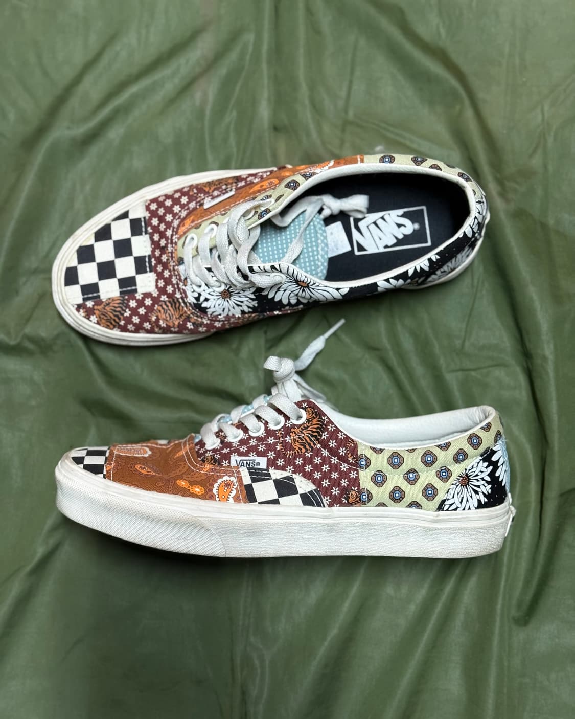 반스 에라 타이거 패치워크 US 8.5 상품이미지1