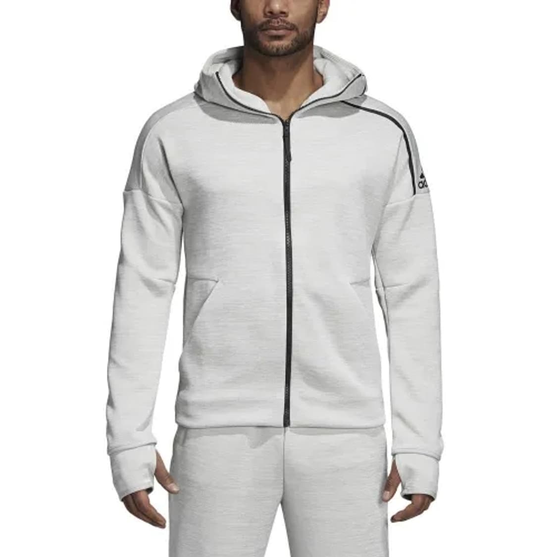 아디다스)일본판 빈티지 ZNE 그레이 트레이닝 후드집업 상품이미지1