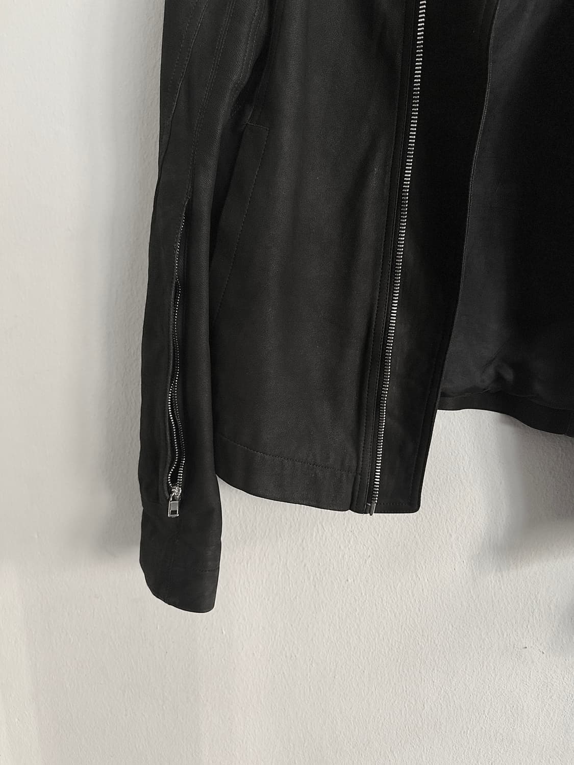 홀드중* 릭오웬스 16SS 포켓슬리브 몰리노 레더자켓 상품이미지2