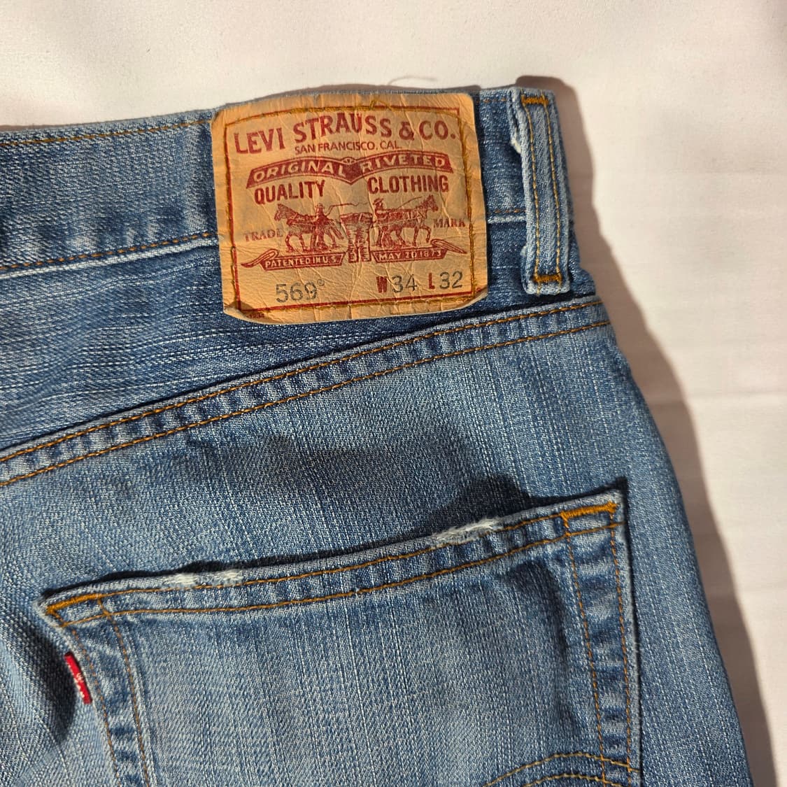 [W34L32]00s 리바이스 LEVIS 569 루즈스트레이트핏 데님팬츠 상품이미지7