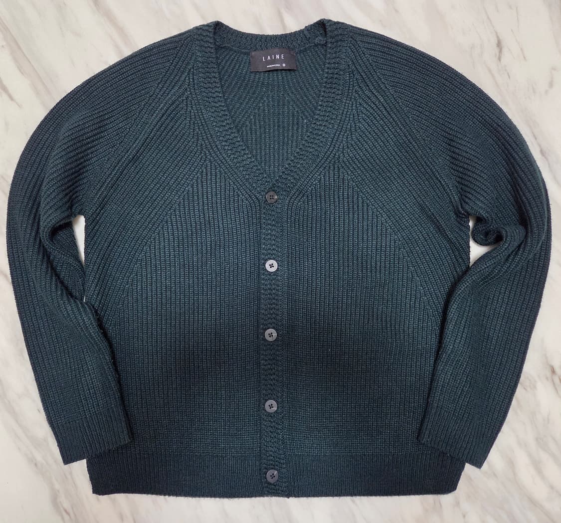 LAINE (라인) 딥그린 가디건 상품이미지1