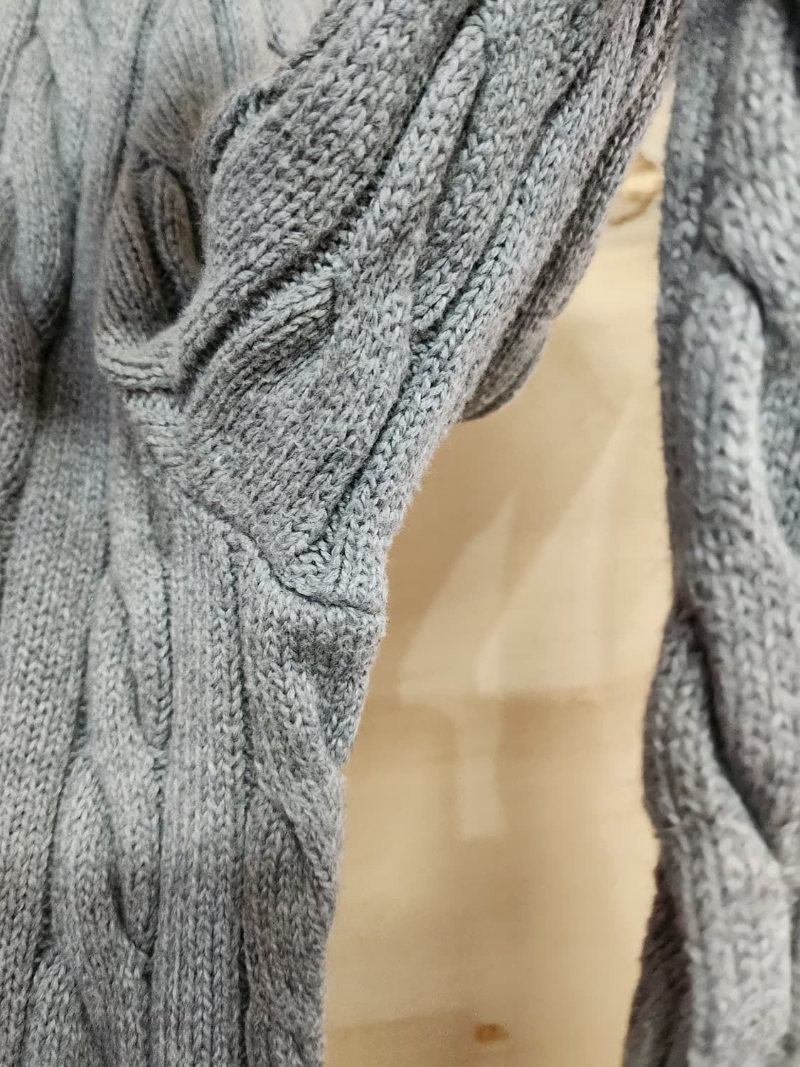 20) 폴로 랄프로렌 케이블 니트 회색 상품이미지5