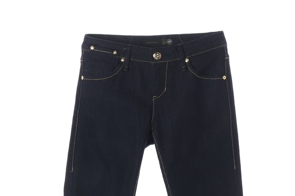 에비수 큐빅 포인트 생지 부츠컷 데님 팬츠 28 상품이미지3