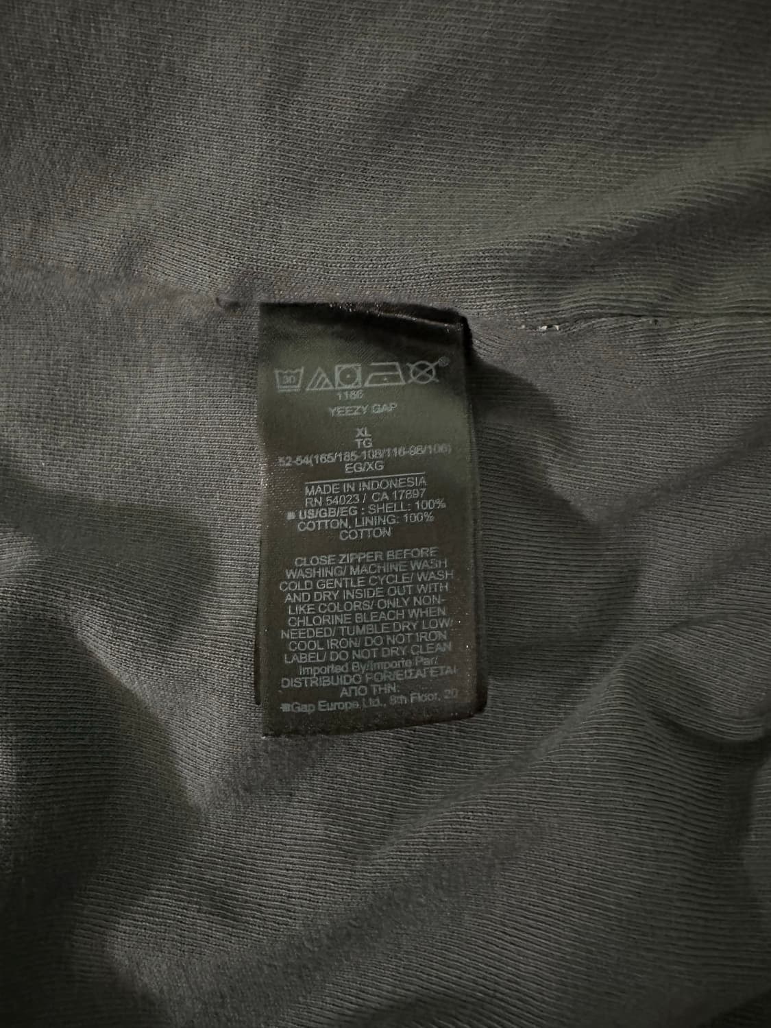 이지갭 후드집업 다크그레이 XL 상품이미지2