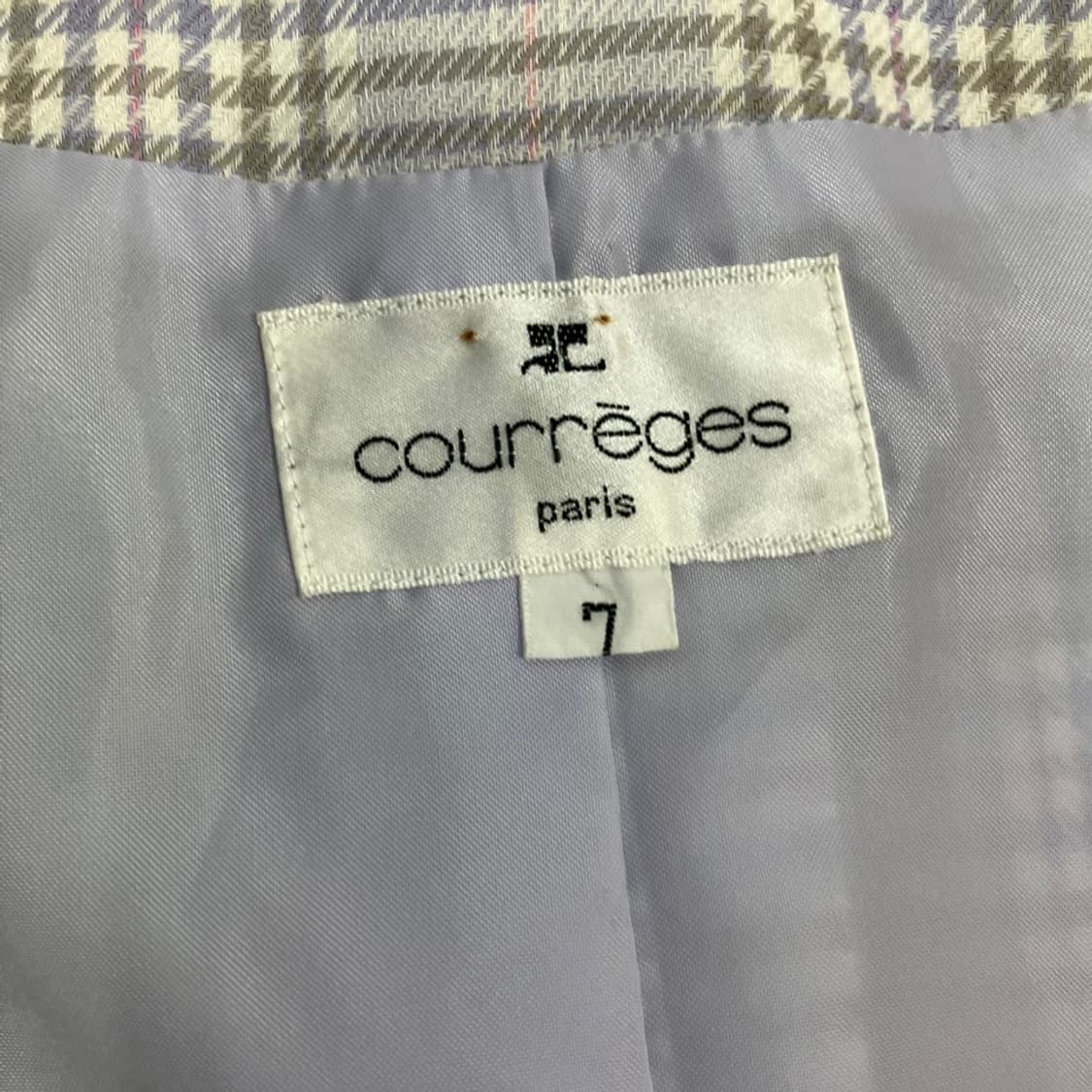 꾸레쥬 체크 베스트 상품이미지4