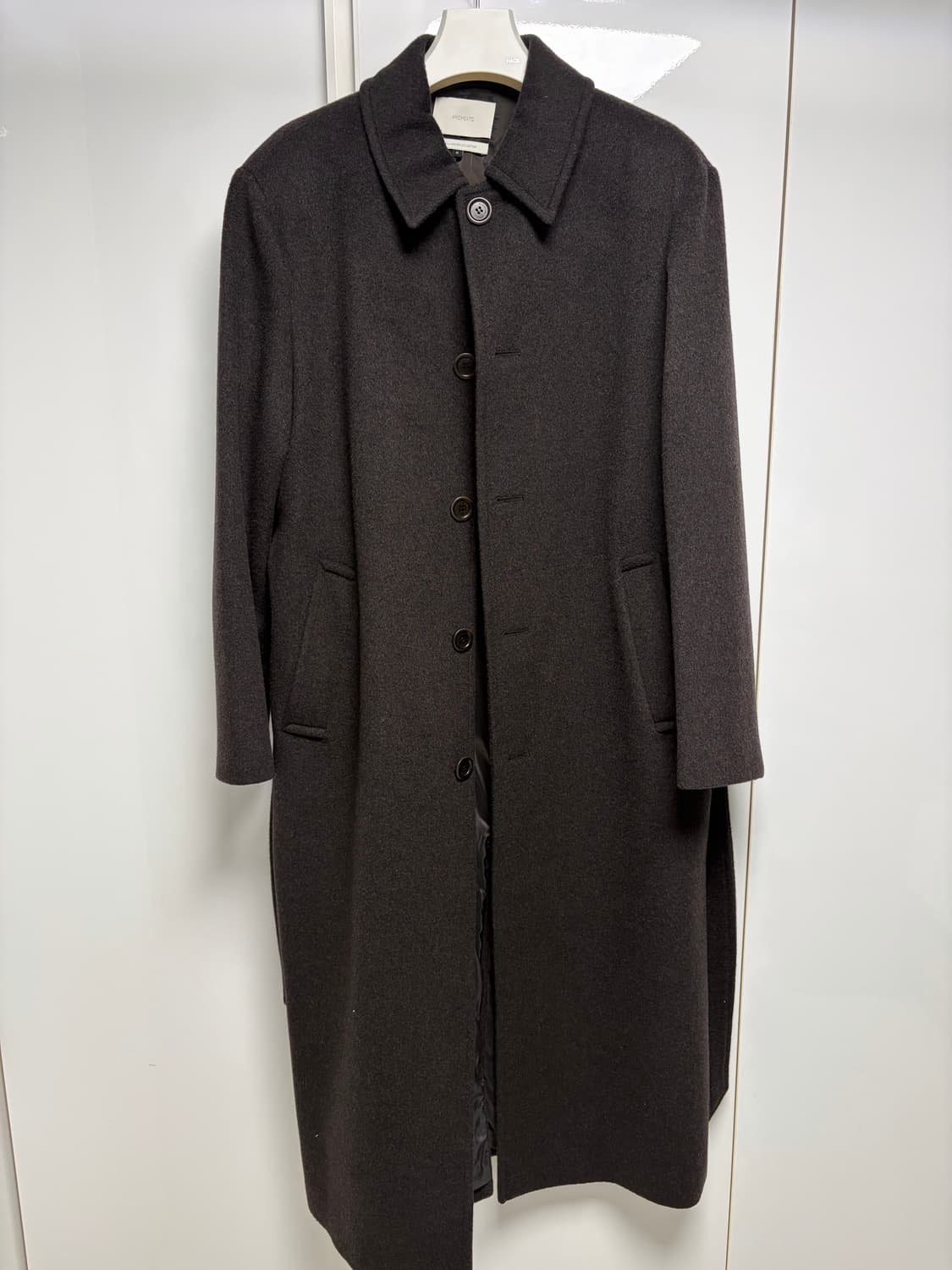 25FW 아모멘토 싱글코트 다크브라운 L 팝니다 상품이미지1