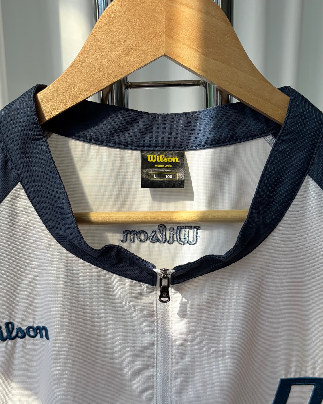 [L-XL]NC다이노스 wilson 하프집업 반팔 바람막이 상품이미지7