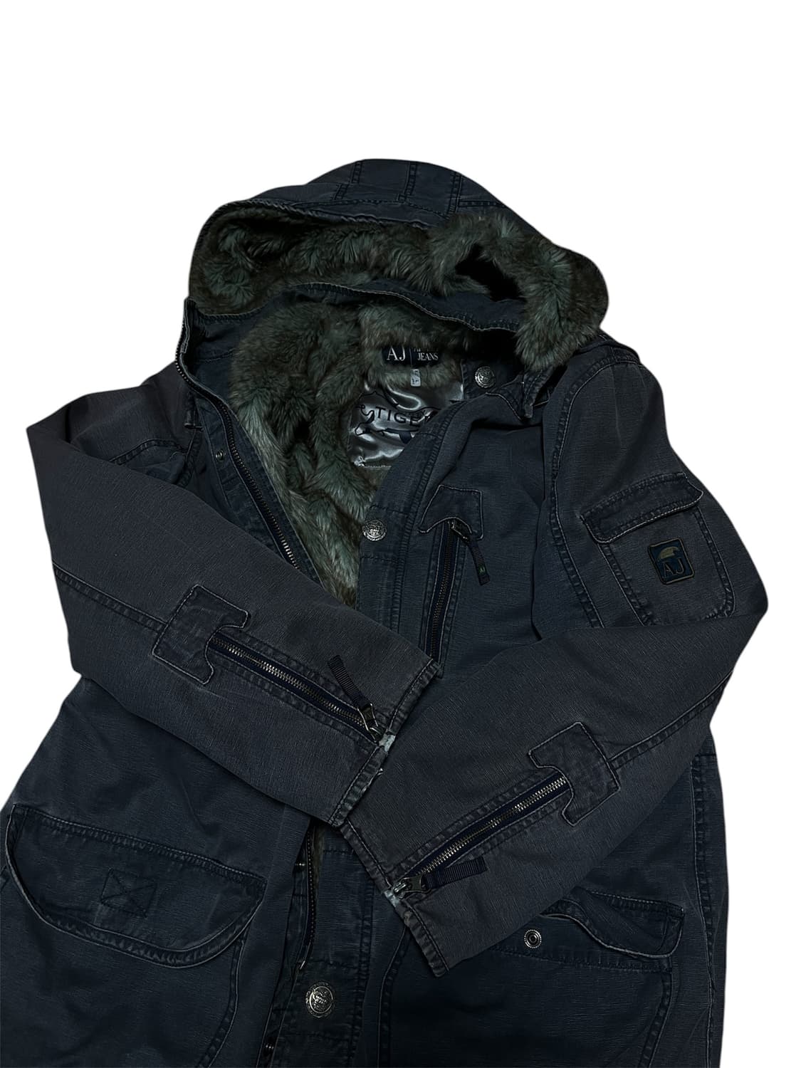 아르마니 진 퍼 야상 자켓 상품이미지2