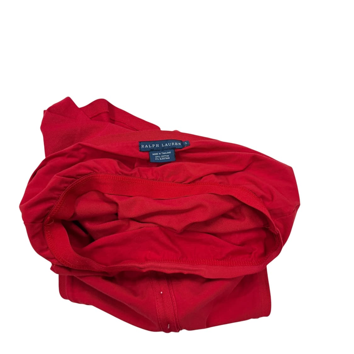 폴로 랄프로렌 여성 홀터넥 PK 탑 나시 레드 S 상품이미지3