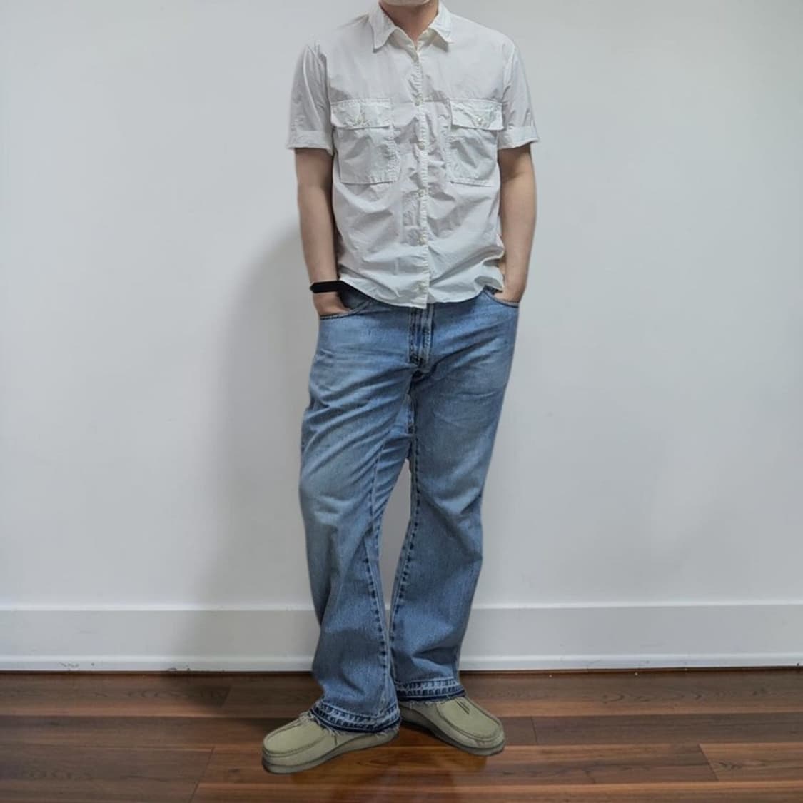 스톤아일랜드 포켓 반팔 셔츠 M0292 상품이미지1