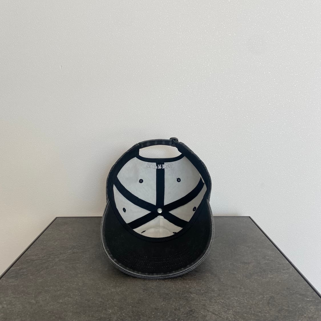 슈프림 피그먼트 워시드 블랙 에스로고 S로고 볼캡 모자 6패널 캡 상품이미지5