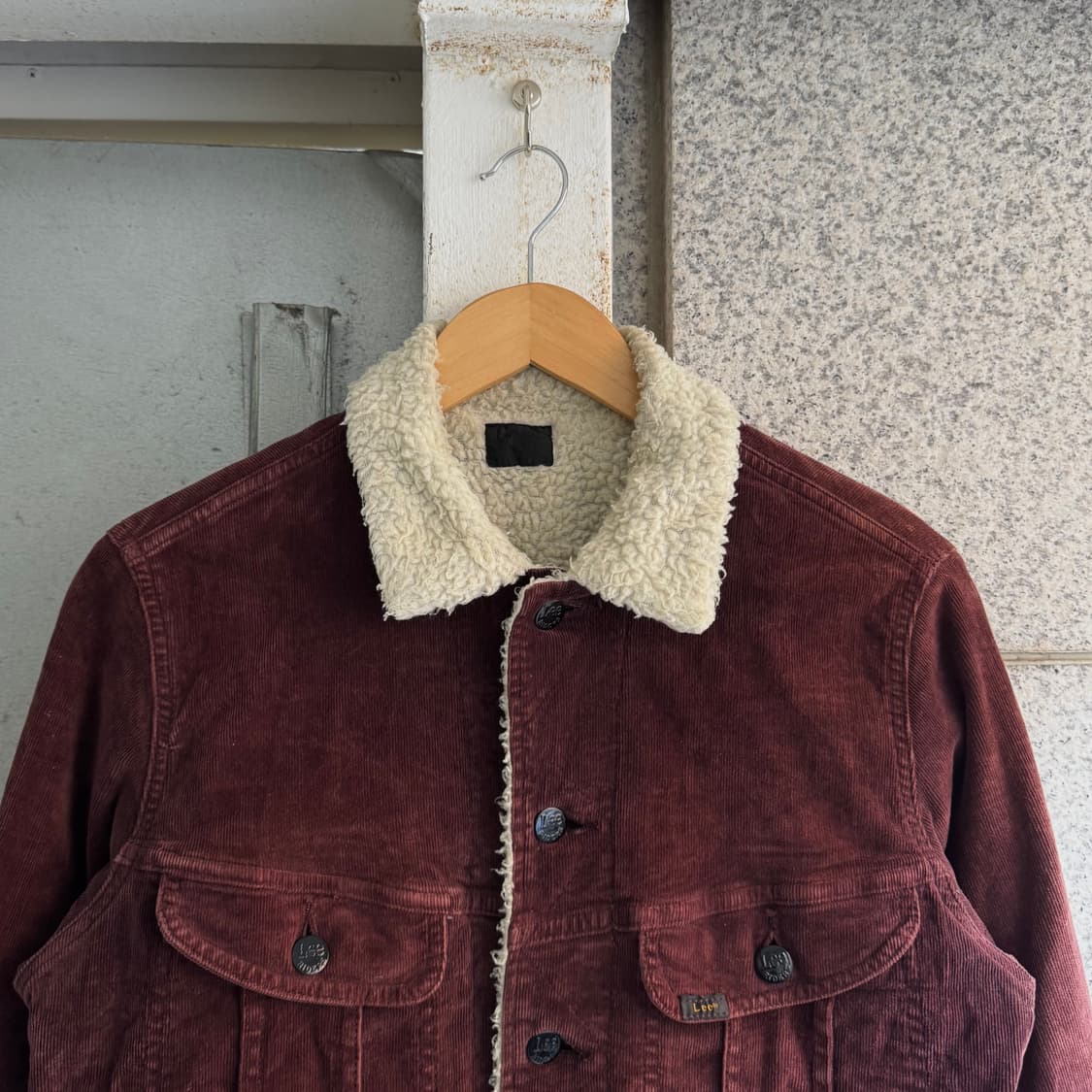 리 로고 코듀로이 쉐르파 트러커 자켓 상품이미지3