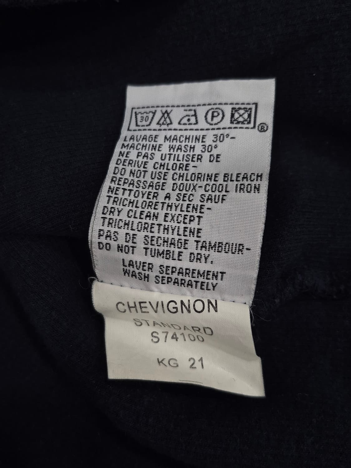 쉐비뇽 긴팔 티셔츠 남성 100사이즈 상품이미지6