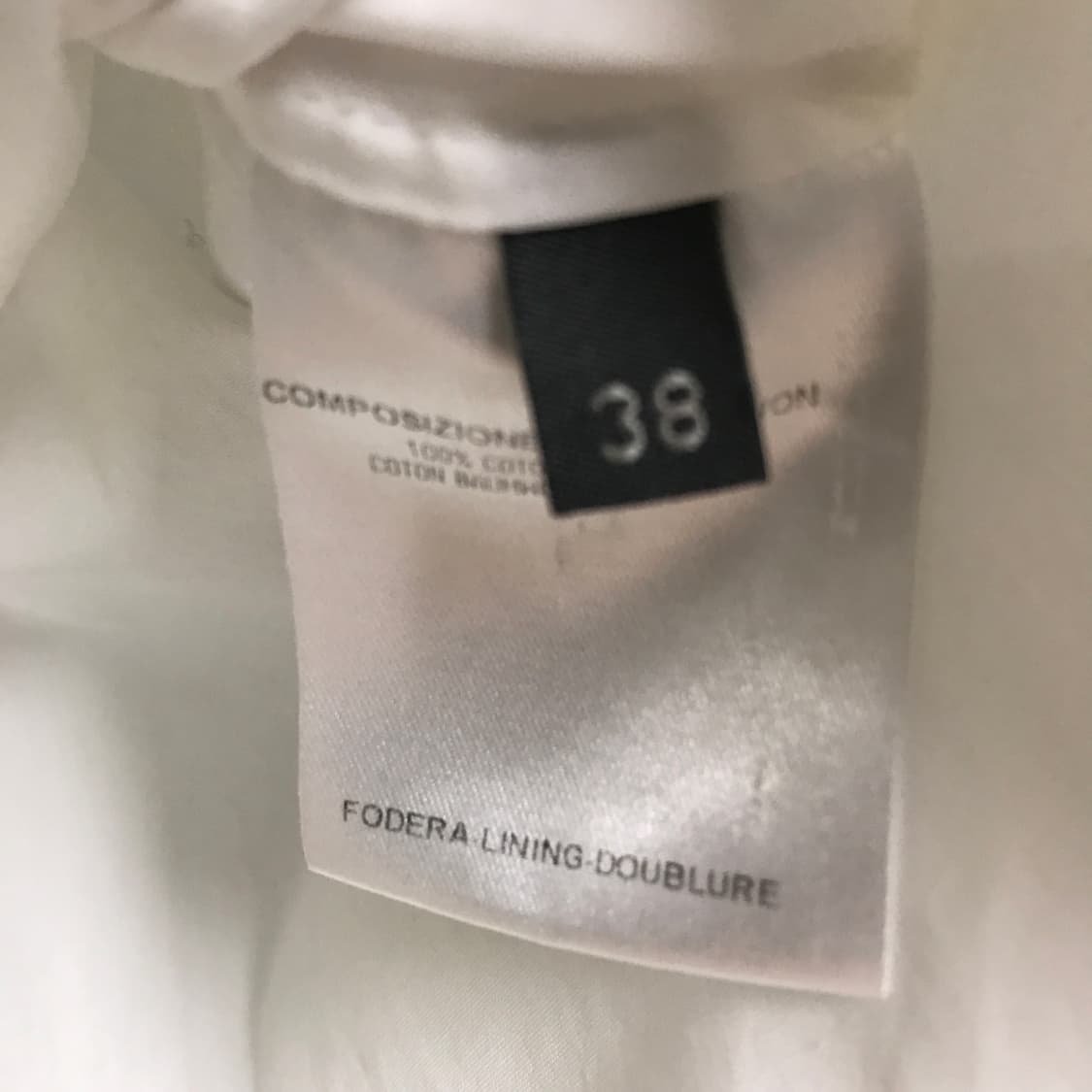 알렉산더 맥퀸 화이트 민소매 셔츠 38(W) 상품이미지5