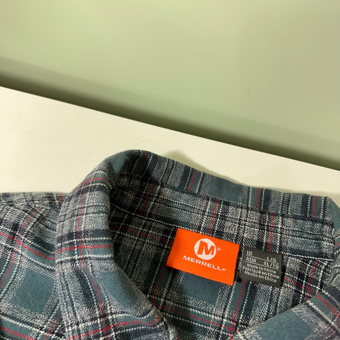 L 머렐 원포켓 코튼 체크 플란넬셔츠 상품이미지3