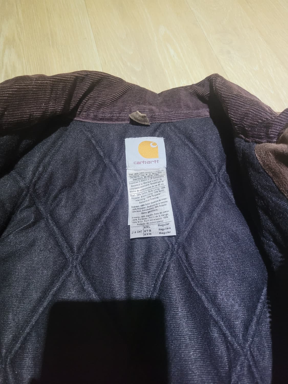 칼하트 j14 cht 2xl(거의 새상품) 상품이미지3