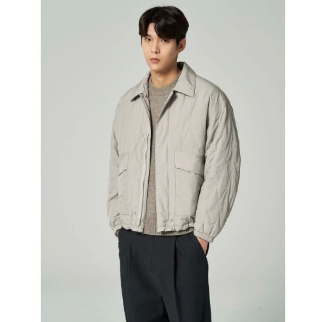 8세컨즈 베이지 퀄팅 자켓 상품이미지3