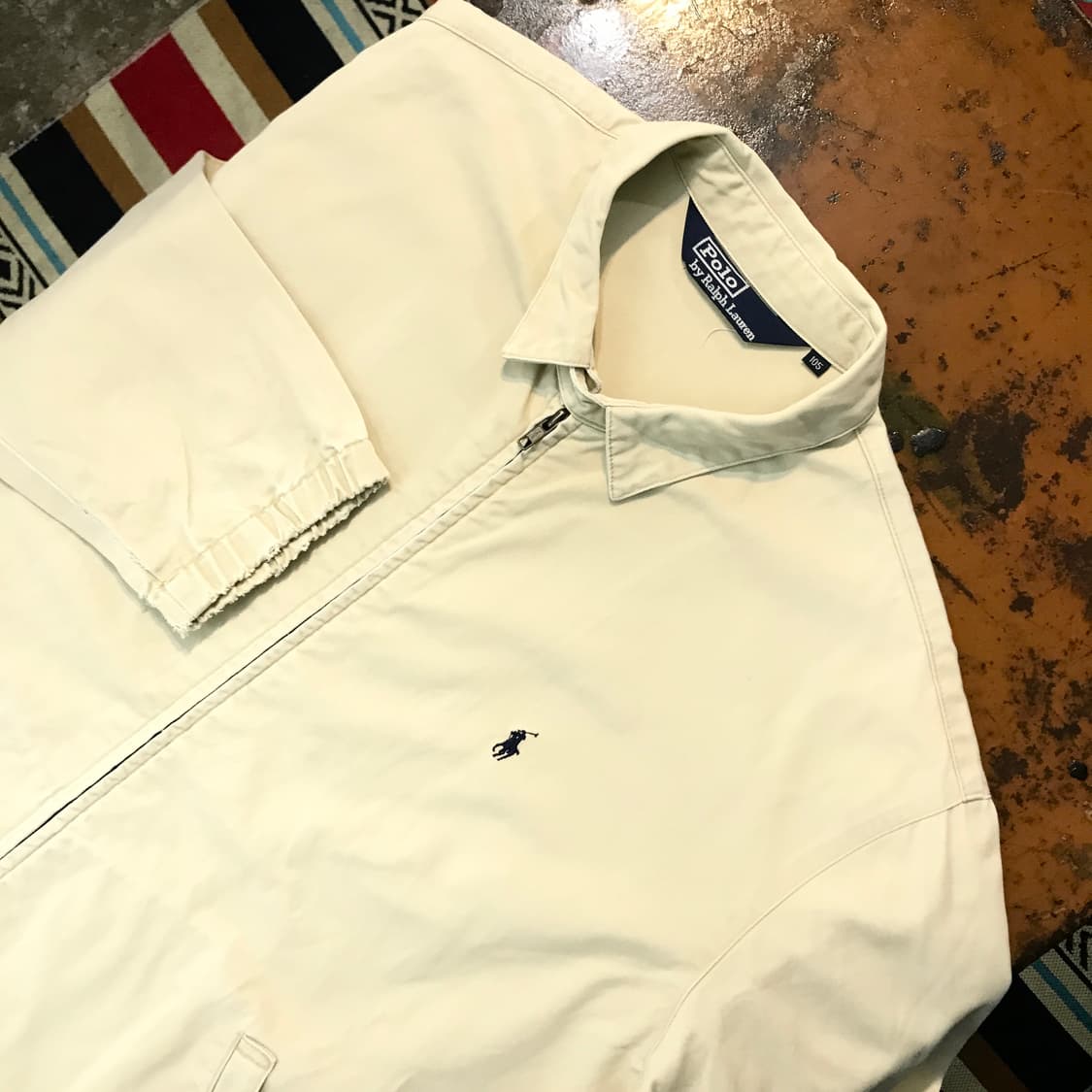 폴로랄프로렌 베이지 코튼 블루종 자켓 남성 115 빅사이즈  상품이미지2